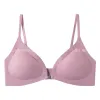 Pink underbra without underwire, comfortable gathering underwear, women's seamless soft support, large cup Item Picture